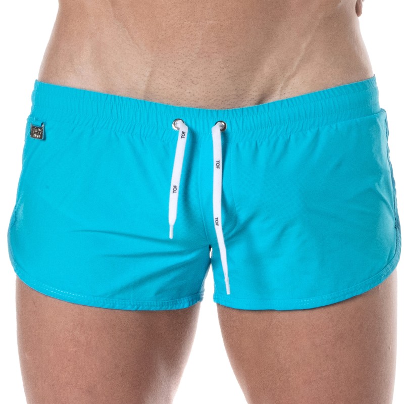 Short de bain de la marque TOF PARIS - Mini Short de bain Tof Paris - turquoise - Ref : TOF376T