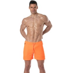 Shorts de baño de la marca TOF PARIS - Shorts de baño largo Tof Paris Neon - naranja - Ref : TOF383O