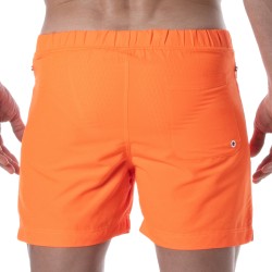 Shorts de baño de la marca TOF PARIS - Shorts de baño largo Tof Paris Neon - naranja - Ref : TOF383O