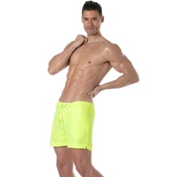 Shorts de baño de la marca TOF PARIS - Shorts de baño largo Tof Paris Neon - amarillo - Ref : TOF383J