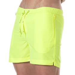 Short de bain de la marque TOF PARIS - Short de bain long Tof Paris Neon - jaune - Ref : TOF383J