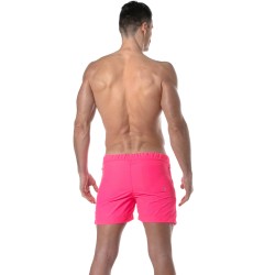 Short de bain de la marque TOF PARIS - Short de bain long Tof Paris Neon - rose - Ref : TOF383P