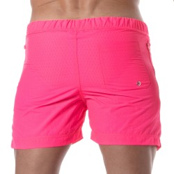 Short de bain de la marque TOF PARIS - Short de bain long Tof Paris Neon - rose - Ref : TOF383P