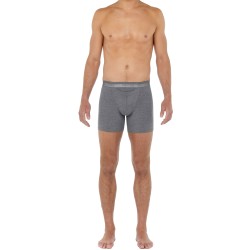 Boxer, shorty de la marque HOM - Boxer HO1 long Classic - gris chiné - Ref : 359519 00ZU