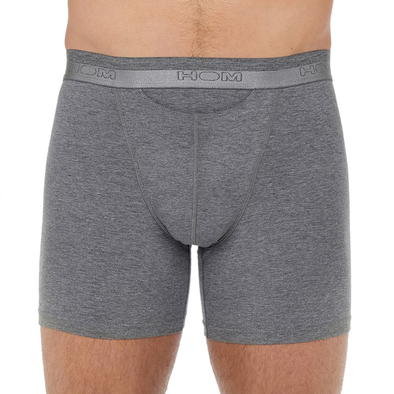 Boxershorts, Shorty der Marke HOM - BOXER HO1 long Classic - grau - Ref : 359519 00ZU