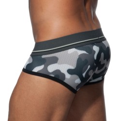 Packs of the brand ADDICTED - Push-up Mesh Camo Brief - Pack of 3 - Ref : AD697P 3COL