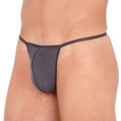 Underwear of the brand HOM - G-String Plume - anthracite grey - Ref : 359931 Z098