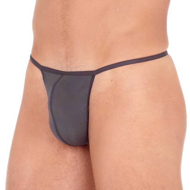 Unterwäsche der Marke HOM - G-String Feder - Anthrazitgrau - Ref : 359931 Z098