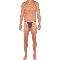 Underwear of the brand HOM - G-String Plume - anthracite grey - Ref : 359931 Z098