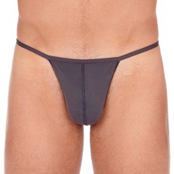 Underwear of the brand HOM - G-String Plume - anthracite grey - Ref : 359931 Z098