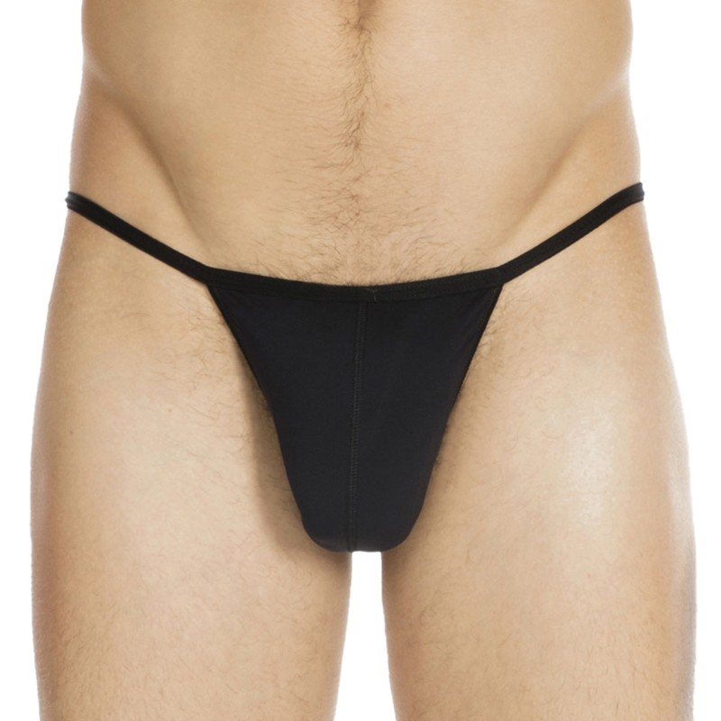 Tanga de la marca HOM - G-String Pluma Negra - Ref : 359931 0004