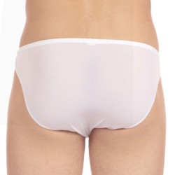 Slip, Tanga de la marque HOM - Slip micro Plumes - blanc - Ref : 404756 0003