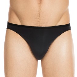 Slip, Tanga de la marque HOM - Slip micro Plumes - noir - Ref : 404756 0004