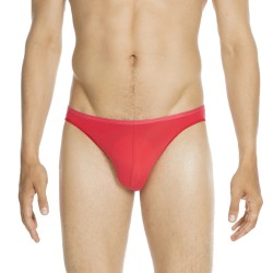 Brief of the brand HOM - Slip micro Feathers - red - Ref : 404756 4063