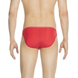Brief of the brand HOM - Slip micro Feathers - red - Ref : 404756 4063