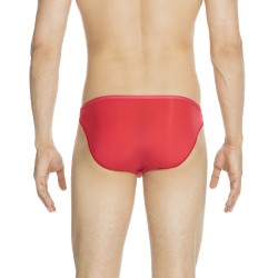 Slip, Tanga de la marque HOM - Slip micro Plumes - rouge - Ref : 404756 4063