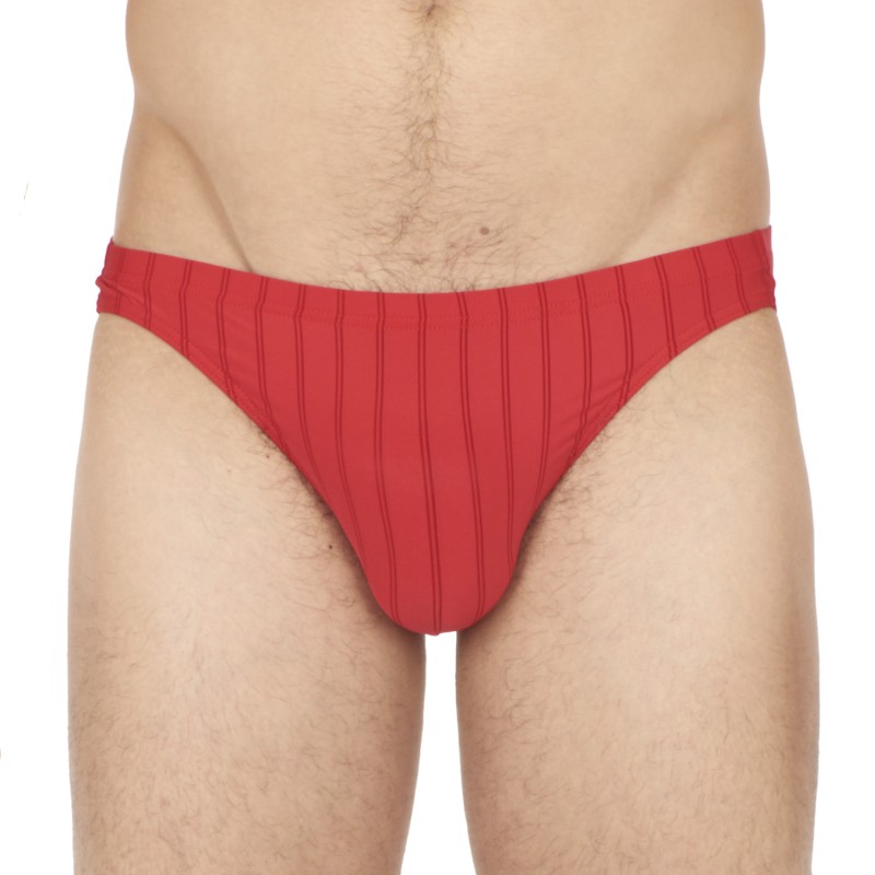 Slip de la marca HOM - Micro brief Chic - rojo - Ref : 401333 00PA