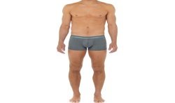 Boxer, shorty de la marque HOM - Boxer CLASSIC gris - Ref : 400203 00ZU