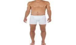 Boxershorts, Shorty der Marke HOM - BOXER HO1 long Classic - weiß - Ref : 359519 0003