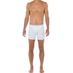 Boxer shorts, Shorty of the brand HOM - Boxer HO1 long Classic - white - Ref : 359519 0003