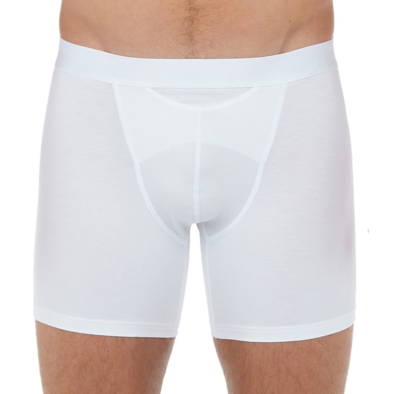 Shorts Boxer, Shorty de la marca HOM - Boxer HO1 long Classic - blanco - Ref : 359519 0003