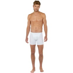 Shorts Boxer, Shorty de la marca HOM - Boxer HO1 long Classic - blanco - Ref : 359519 0003