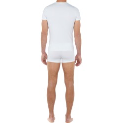 Mangas cortas de la marca HOM - Camiseta Blanca Classic - Ref : 400206 0003