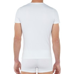 Manches courtes de la marque HOM - T-shirt Classic blanc - Ref : 400206 0003