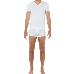 Mangas cortas de la marca HOM - Camiseta Blanca Classic - Ref : 400206 0003