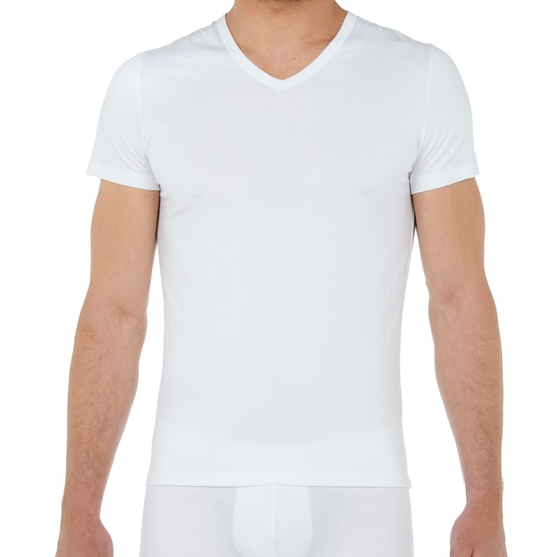 Short Sleeves of the brand HOM - White Classic T-shirt - Ref : 400206 0003