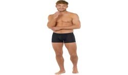 Boxershorts, Shorty der Marke HOM - Boxerkomfort HO1 Tencel Soft - schwarz - Ref : 402465 0004