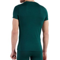 Short Sleeves of the brand HOM - T-shirt HOM Crew Neck Tencel Soft - green - Ref : 402593 00DG