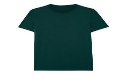 Manches courtes de la marque HOM - T-shirt HOM col rond Tencel Soft - vert - Ref : 402593 00DG