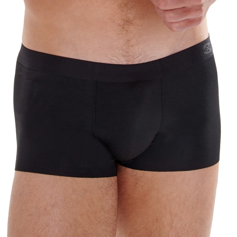 Boxer, shorty de la marque HOM - Boxer HOM Invisible Comfort - noir - Ref : 402753 0004