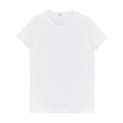 Maniche del marchio HOM - T-Shirt HOM Girocollo Supreme Cotone - bianco - Ref : 401330 0003