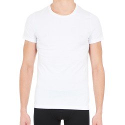 Kurze Ärmel der Marke HOM - HOM T-Shirt mit Rundhalsausschnitt Supreme Baumwolle - weiß - Ref : 401330 0003