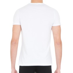 Maniche del marchio HOM - T-Shirt HOM Girocollo Supreme Cotone - bianco - Ref : 401330 0003