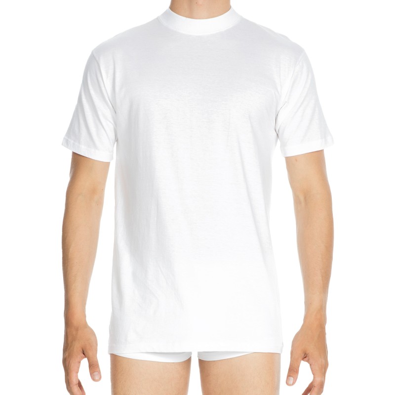 Kurze Ärmel der Marke HOM - HOM T-Shirt mit Rundhalsausschnitt Harro - weiß - Ref : 405508 M015