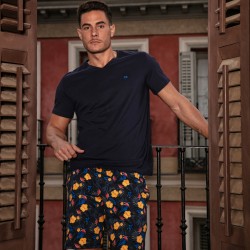 Pyjamas der Marke HOM - HOM Lucky Kurzer Pyjama - Ref : 402724 P0RA