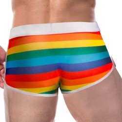 Pantaloncini boxer, Shorty del marchio CUT4MEN - Boxer athlétique C4M Rainbow - Renaissance - Ref : C4M06 RAINBOW