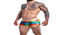 Boxershorts, Shorty der Marke CUT4MEN - C4M Renaissance - Rainbow Athletic Boxershorts - Ref : C4M06 RAINBOW