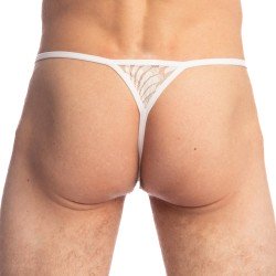 Thong of the brand L HOMME INVISIBLE - Plume d Argent - String Striptease - Ref : UW08 PLU Y61