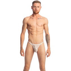 String de la marque L HOMME INVISIBLE - Plume D Argent - String Striptease - Ref : UW08 PLU Y61