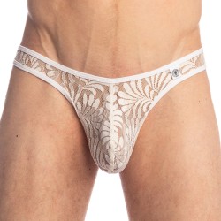 String de la marque L HOMME INVISIBLE - Plume D Argent - String Bikini - Ref : UW07 PLU Y61