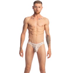 Stringa del marchio L HOMME INVISIBLE - Plume D Argent - Perizoma Bikini - Ref : UW07 PLU Y61