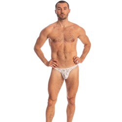 Stringa del marchio L HOMME INVISIBLE - White Lotus - Perizoma Bikini - Ref : UW26 LOT 002