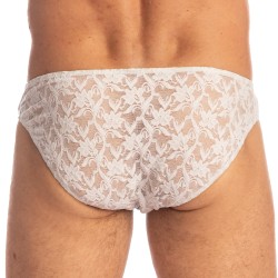 Brief of the brand L HOMME INVISIBLE - White Lotus - Mini Briefs - Ref : UW22 LOT 002