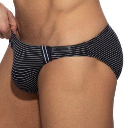 Slip del marchio ADDICTED - Mini bikini a righe da marinaio - Ref : AD1243 C09