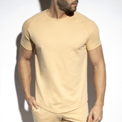 Manches courtes de la marque ES COLLECTION - T-shirt Sport Relief - beige - Ref : SP292 C28