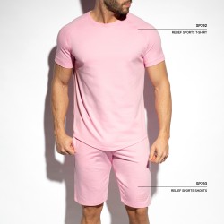 Kurze der Marke ES COLLECTION - Short Sport Relief - rose - Ref : SP293 C05